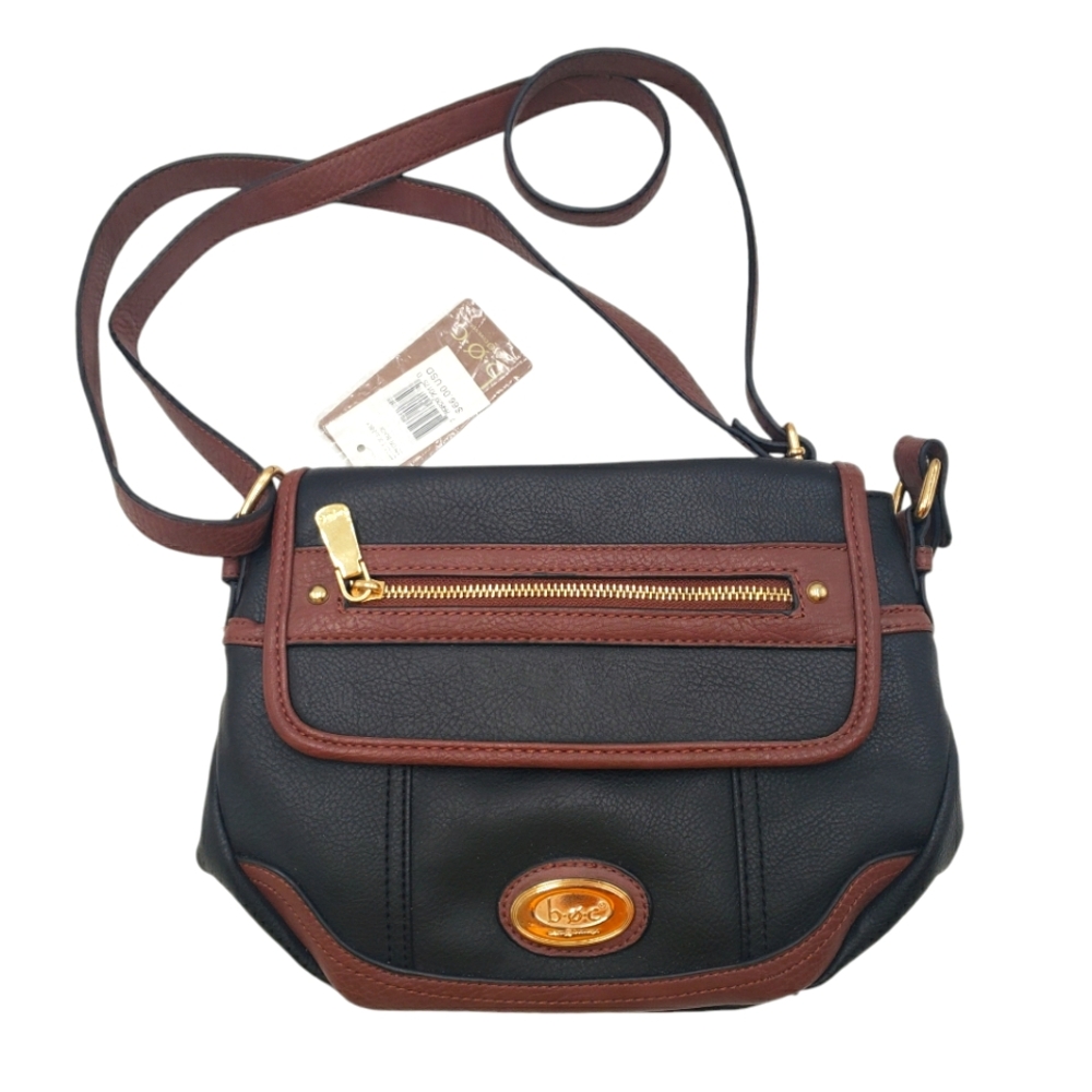 BOC Born Small Shoulder Crossbody Bag Brown Black Adjustable Classic Boho Purse